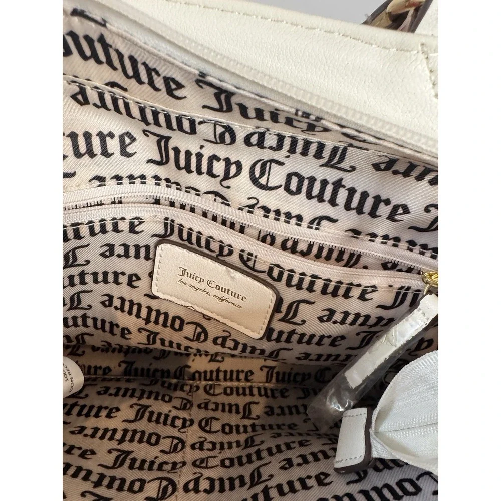 Juicy Couture Multi Rose Crossbody Gold Color‎ Hardware Pink & White Handles